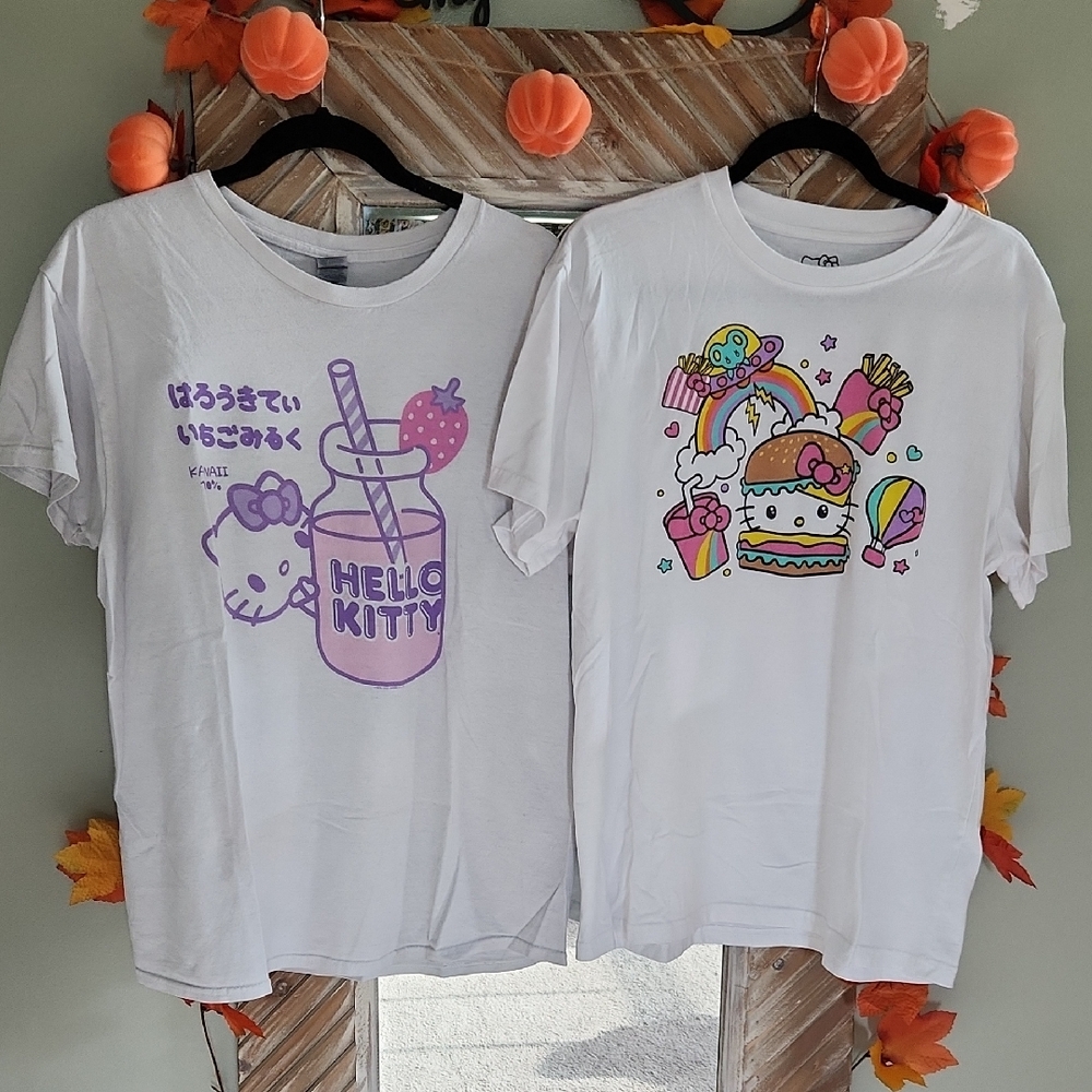 Hello Kitty White Oversized T-Shirt Set
